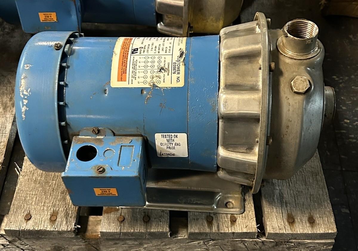 Used GOULDS PUMP,1ST1D5D4,CENTRIFUGAL PUMP 1X1-1/4-6 3/4HP 208-230/460V 3450RPM