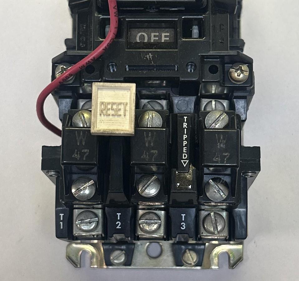 Used ALLEN BRADLEY,509-A0A,MOTOR START SIZE 0 18A 600V