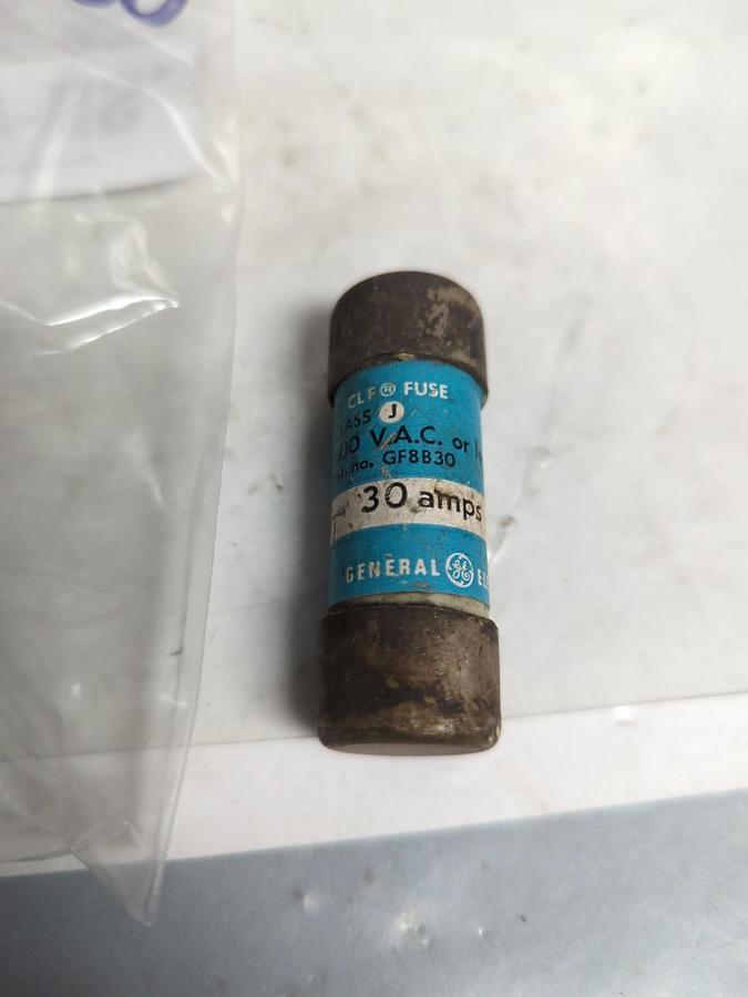Used GENERAL ELECTRIC,GF8B30,CLF FUSE 30 AMP LOT OF 3 PRE-OWNED