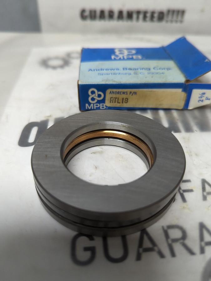 ANDREWS,RTL18,THRUST ROLLER BEARING NOS