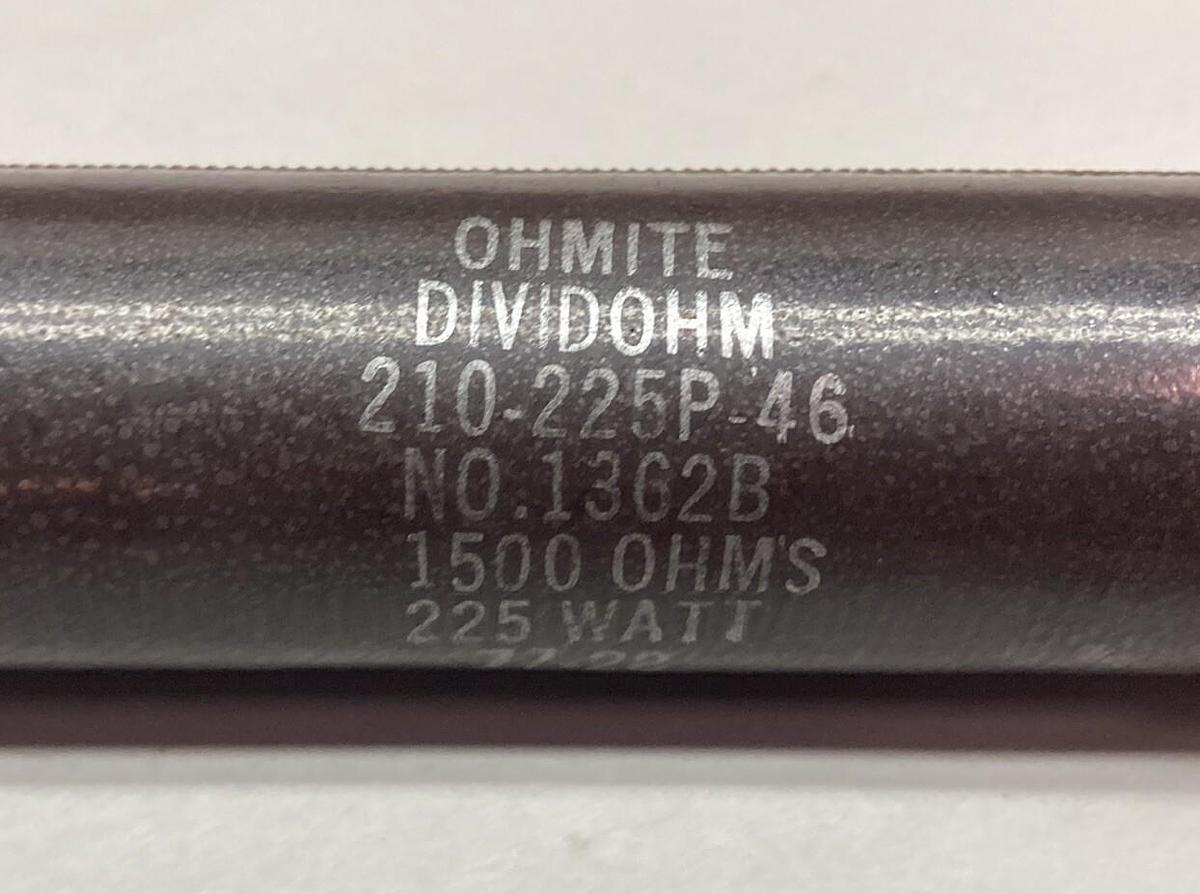 Used Ohmite,1362B 210-225P-46,Resistor 1500 OHM