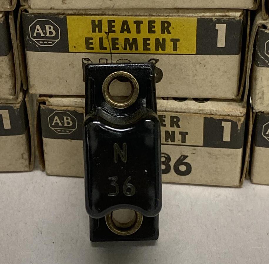 ALLEN BRADLEY,N36,OVERLOAD RELAY HEATER ELEMENT LOT OF 12 NOS