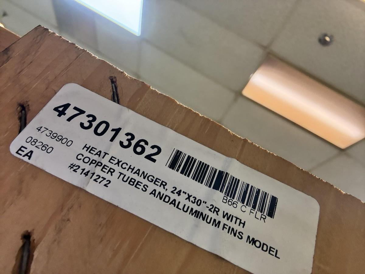 SUPER RADIATOR COILS,214272,COPPER TUBE HEAT EXCHANGER 24"x30" COIL  LOT OF 2