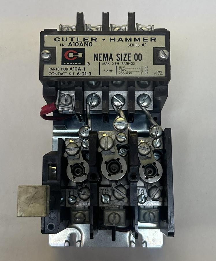 Used CUTLER-HAMMER,A10AN0,STARTER SIZE 00