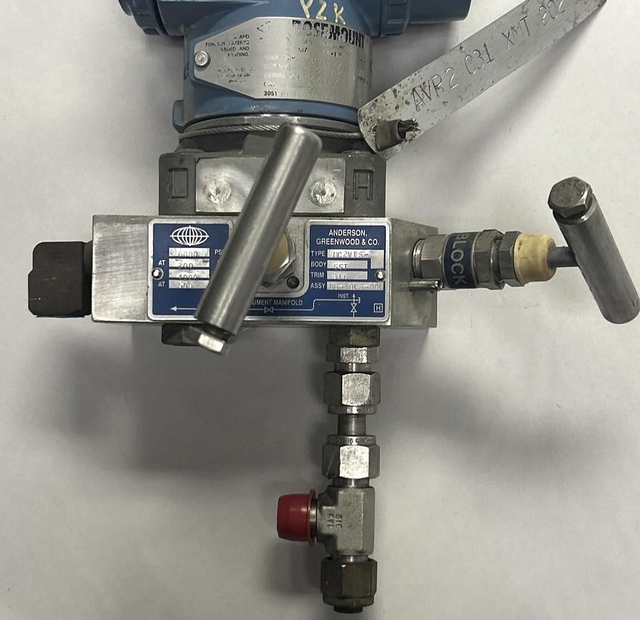 Used ROSEMOUNT,3051CG4A02A1AM5S5,PRESSURE TRANSMITTER