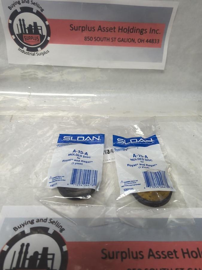 SLOAN,A-15-A,MOLDED DISC LOT OF 2 NOS