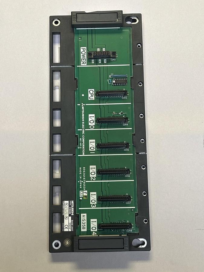 Used MITSUBISHI,A1S35B,PLC FIVE SLOT BASE UNIT