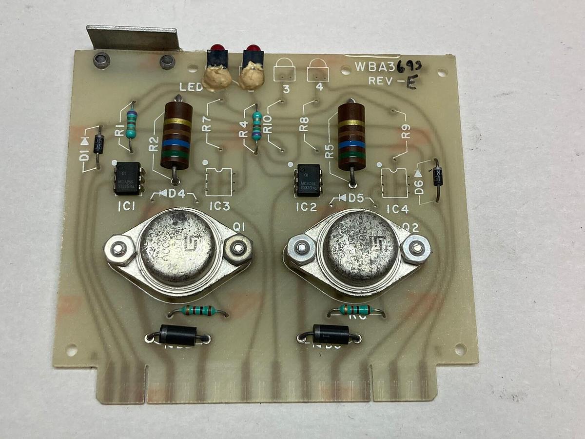 Used Femco,WBA3693,Reciever Logic Circuit Board Rev C 250VDC