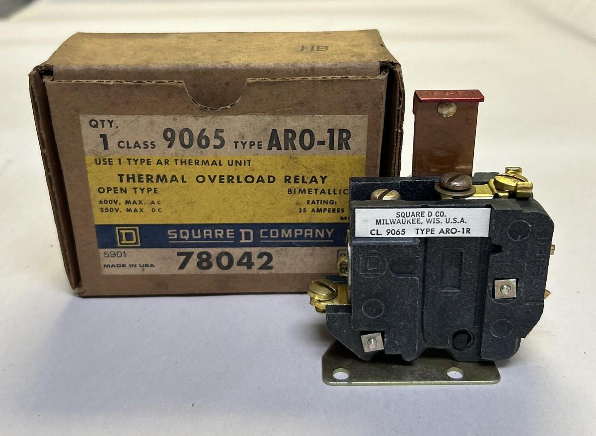 SQUARE D,9065ARO-1R,THERMAL OVERLOAD RELAY NOS