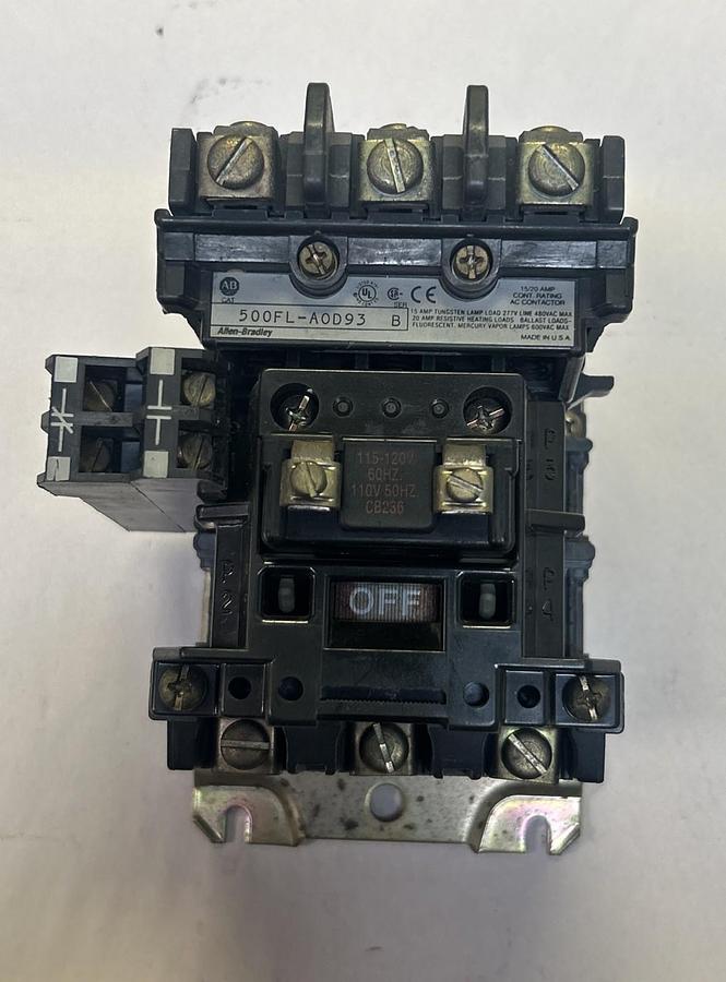 Used ALLEN BRADLEY,500FL-A0D93,AC CONTACTOR