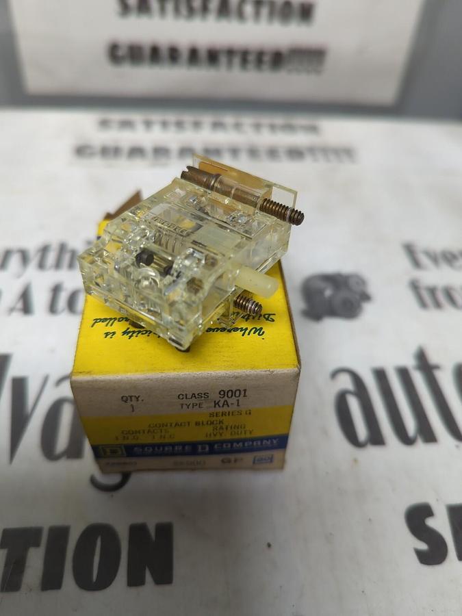 SQUARE D,KA-1,FINGER SAFE CONTACT BLOCK NEW