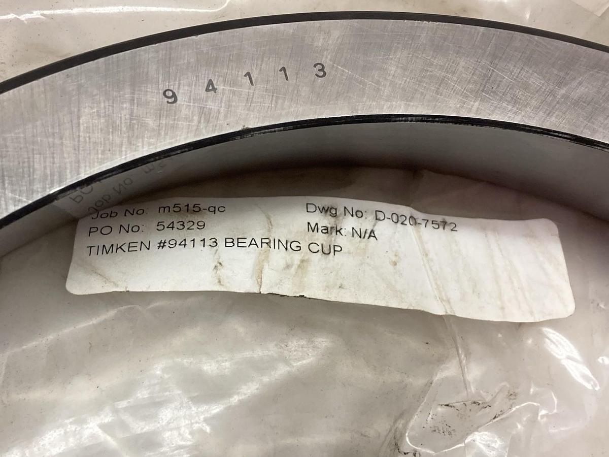 Timken,94113,Tapered Roller Bearing Cup 11.375 OD x 1.875 Width