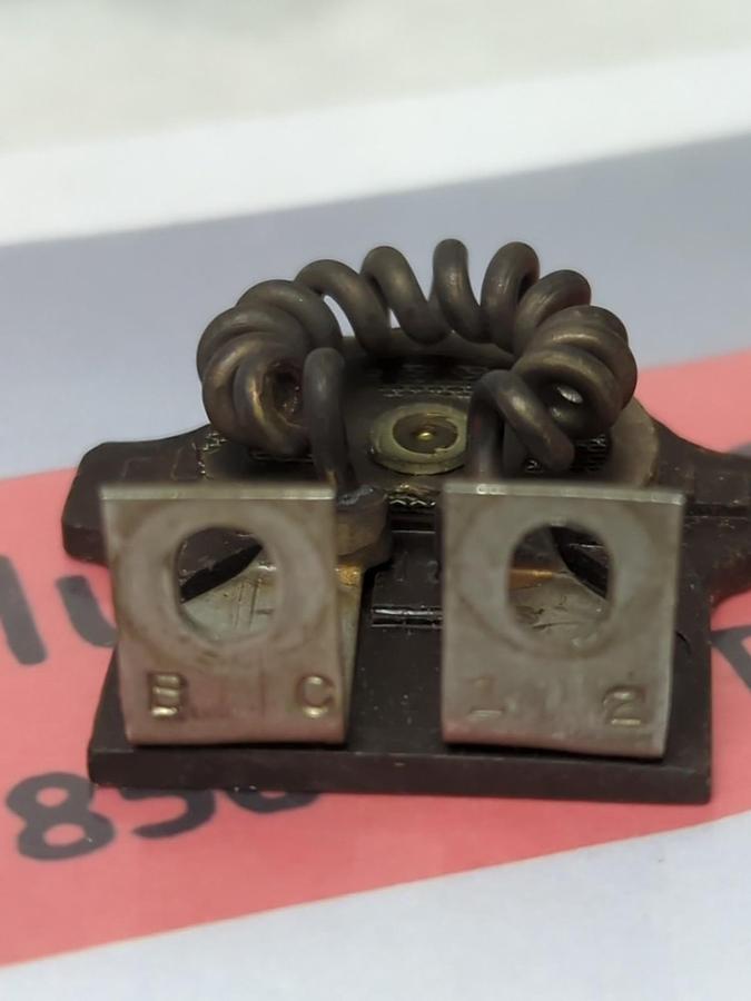 Used WESTINGHOUSE,BC-12,OVERLOAD THERMAL HEATER RELAY LOT OF 4 MISSING SCREWS USED