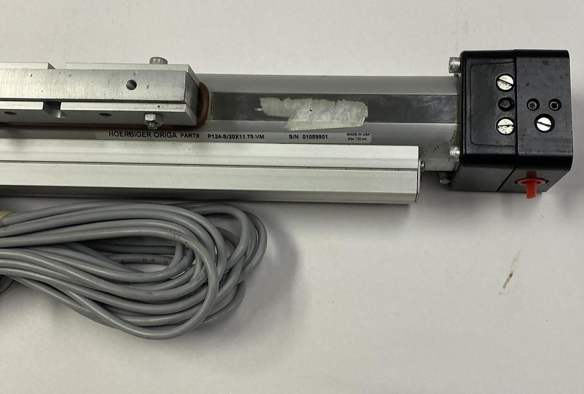 HOERBIGER ORIGA,P124-S/20X11.75-VM, RODLESS CYLINDER NOS