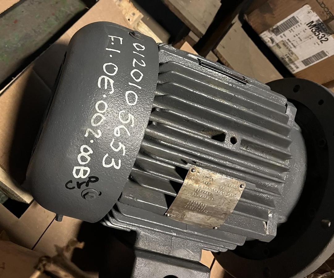 Used WESTINGHOUSE,79D68395,TBFC ELECTRIC MOTOR 10HP 1745RPM 3PH 215TYZ