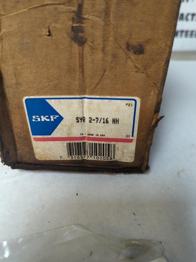 SKF,SYR-2-7/16 NH,PILLOW BLOCK 2-7/16 INCH BORE NOS