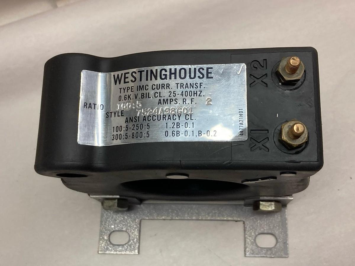 Westinghouse,7524A98G01,Current Transformer Ratio 100:5 25-400Hz