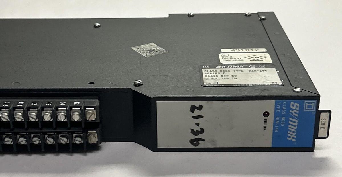 Used SYMAX,8030-RIM-144,INPUT MODULE