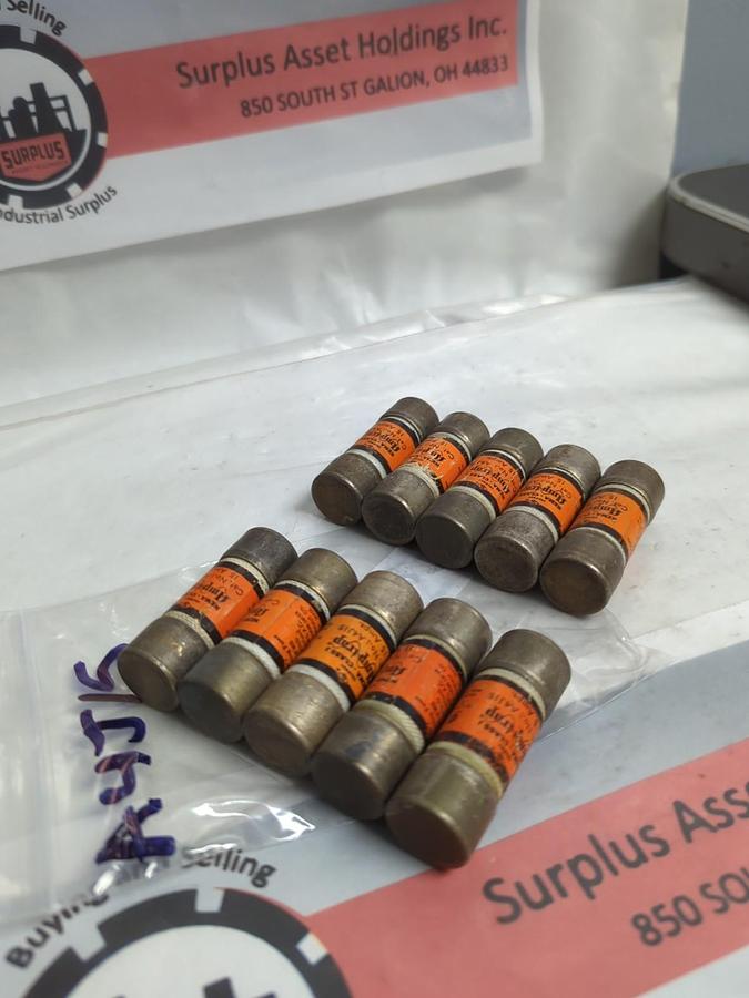 Used GOULD SHAWMUT,A4J15,AMP-TRAP 15 AMP FUSE LOT OF 10 PRE-OWNED