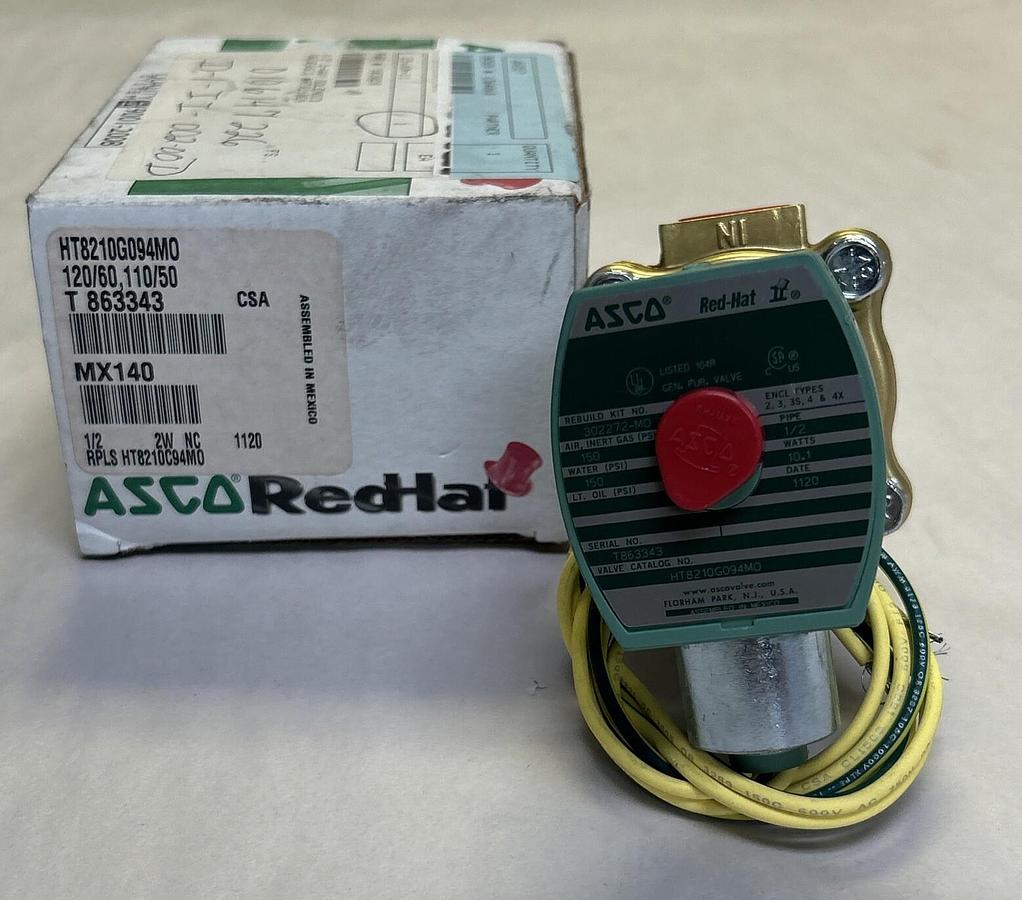 Used ASCO,HT8210G094M0,SOLENOID VALVE 1/2 INCH 2W 110/120V NEW