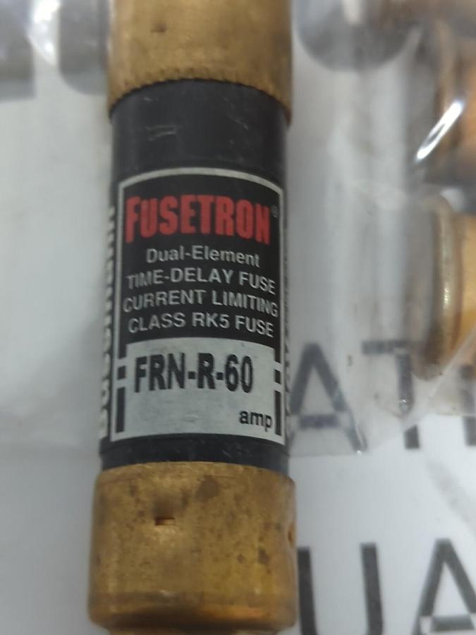 COOPER BUSSMANN,FRN-R-60,FUSETRON 60 AMP FUSES LOT OF 5