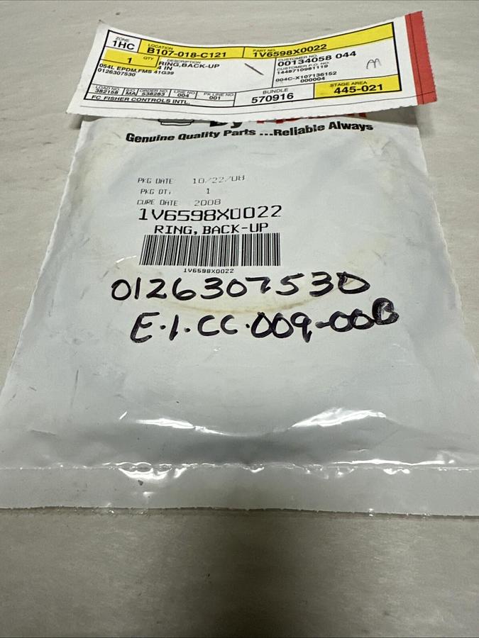 Used Fisher,1V6598X0022,Back Up Ring