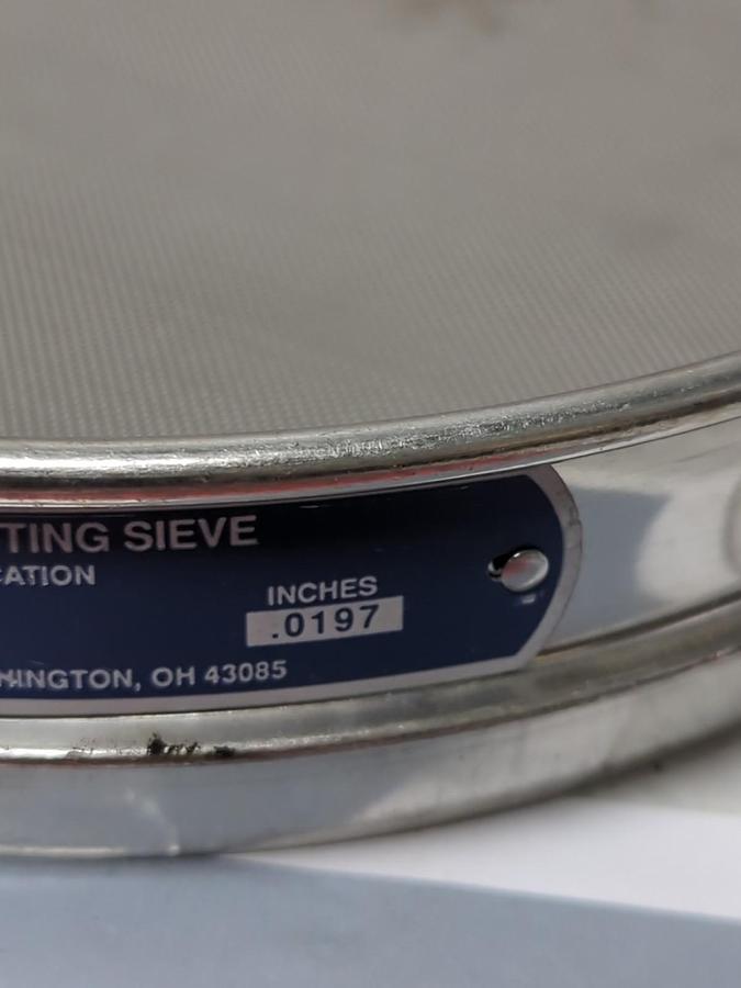 Used USA STANDARD,NO.35,TEST SIEVE 500UM .0197 INCH ASTM E-11 SPEC PRE-OWNED