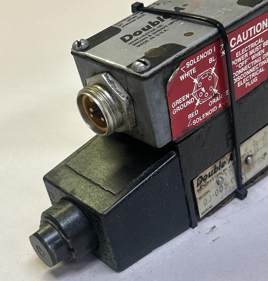 Used DOUBLE A,QJ-005-C-10B1-TSP,HYDRAULIC VALVE