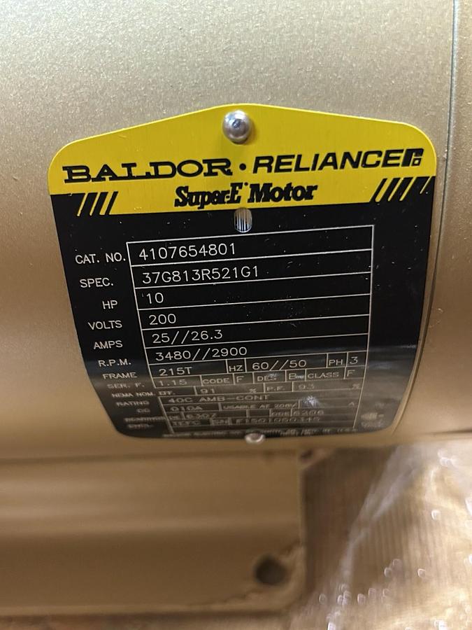 BALDOR,4107654801,MOTOR 10HP 200V 3480RPM 3PH 215T FRAME