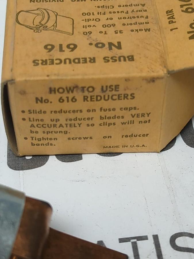 COOPER BUSSMANN,616,FUSE REDUCER SET 35 TO 60 AMP 2-PC. SET