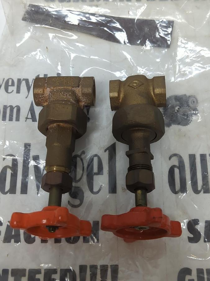 STOCKMAN,FIG B-120,GATE VALVES 3/8 INCH NPT 300CWP/150SWP LOT OF 2 NOS
