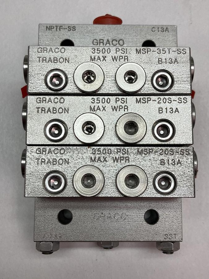 Graco,NPTF-SS,C13A Divider Valve Block