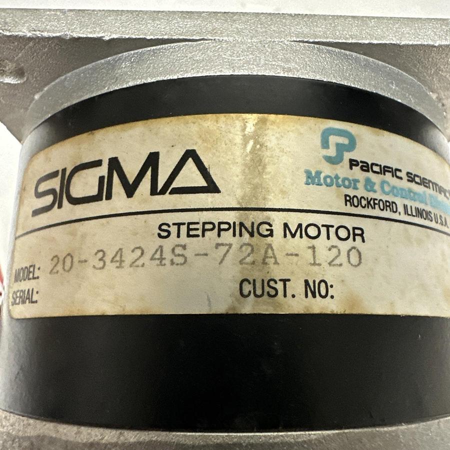 Used Sigma,20-3424S-72A-120,Stepping Motor