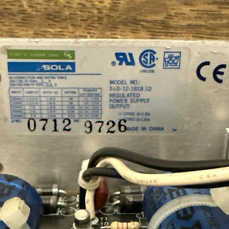 Used Sola,SLD-12-1818-12,Power Supply