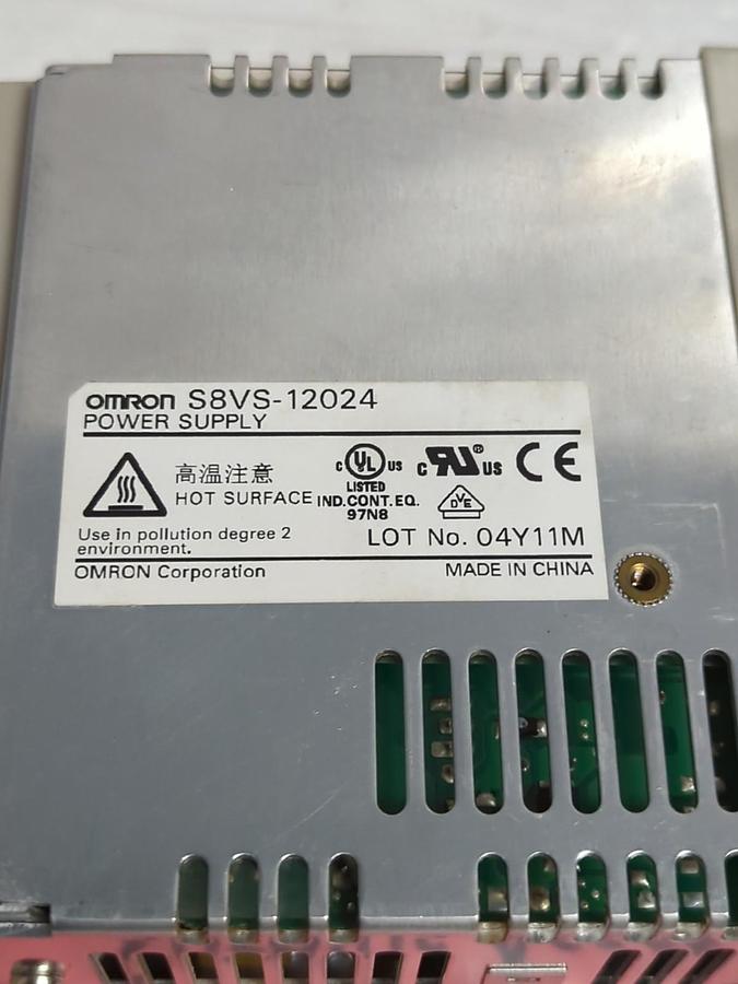 Used OMRON,S8VS-12024,POWER SUPPLY 50/60HZ AC100-240V 1.9A PRE-OWNED