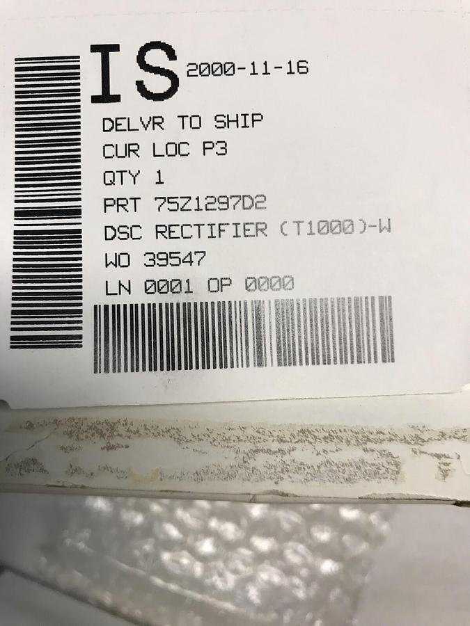 Used P&H,75Z1297D,RECTIFIER SCR