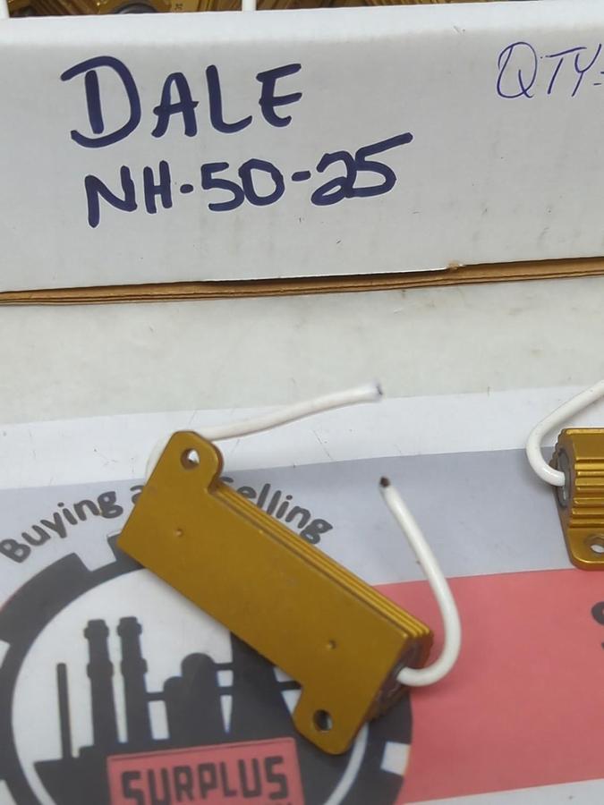 Used DALE,NH-50-25,CHASIS MOUNT WIREROUND RESISTOR 50W 30Ω 3% LOT OF 48 PRE-OWNED
