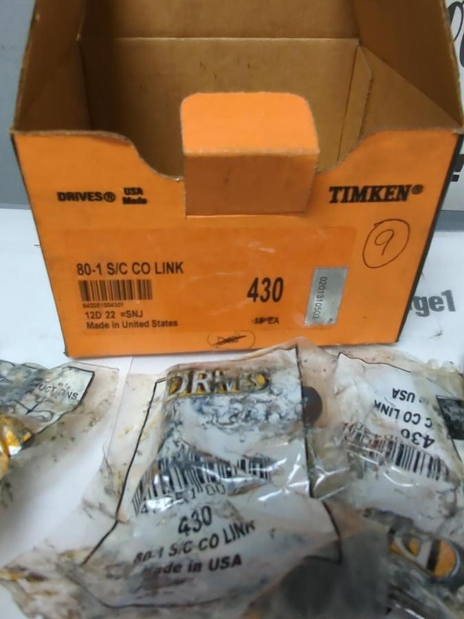 TIMKEN,#430,80-1 S/C CO LINK 9 LINKS IN BOX NOS