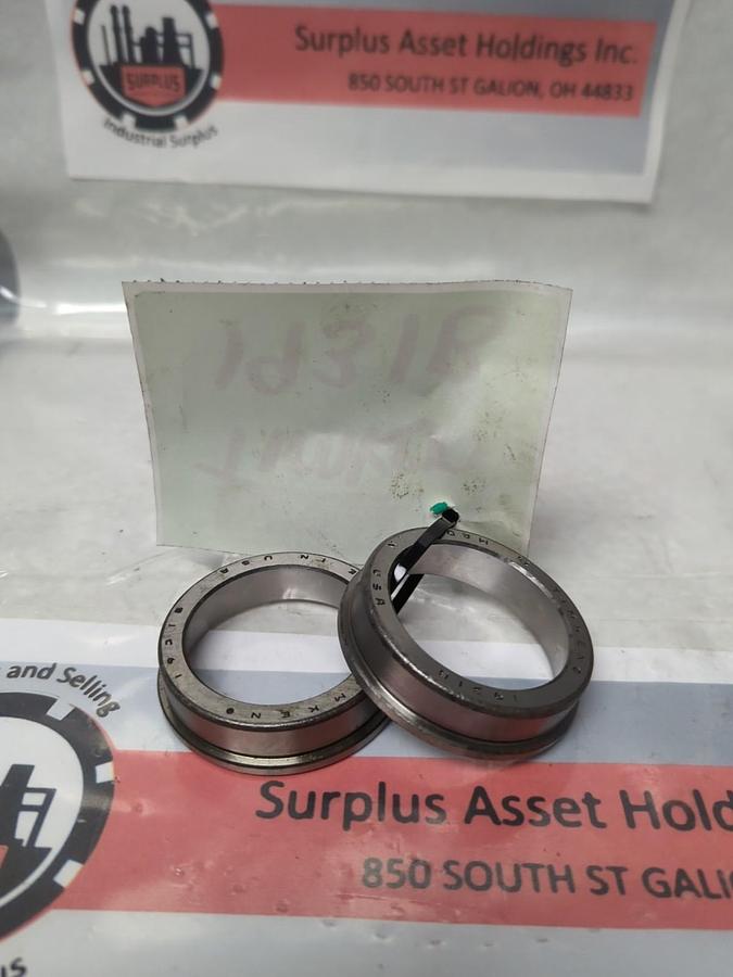 Used TIMKEN,1931B,ROLLER BEARING FLANGED CUP LOT OF 2 PRE-OWNED