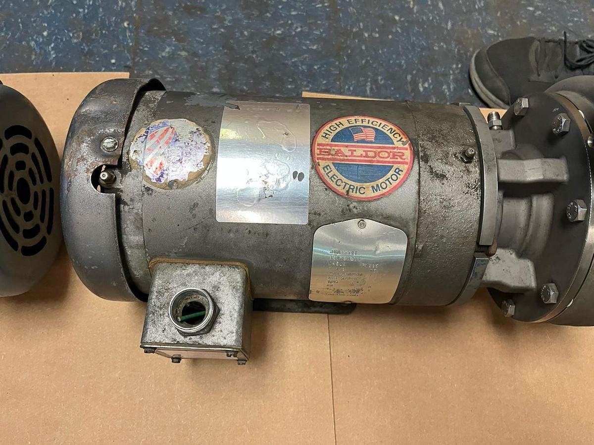 Used PRICE PUMP,1-1/2X3X6,CENTRIFUGAL PUMP BALDOR JMM3554T 1-1/2HP 1725RPM 3PH
