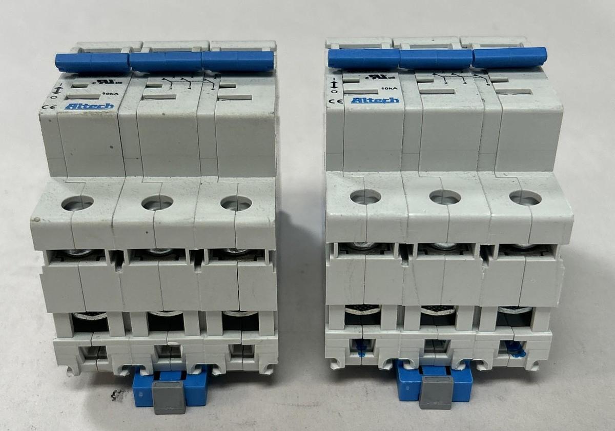 Used ALTECH,E301611,CIRCUIT BREAKER 30AMP 277V 3P LOT OF 2