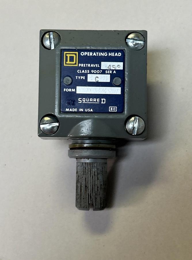 Used SQUARE D,9007C,LIMIT SWITCH HEAD