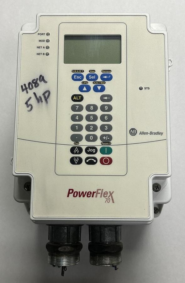 Used ALLEN BRADLEY,20AD8P0C3AYNANNN,VFD POWERFLEX 70 AC DRIVE 5HP 4KW