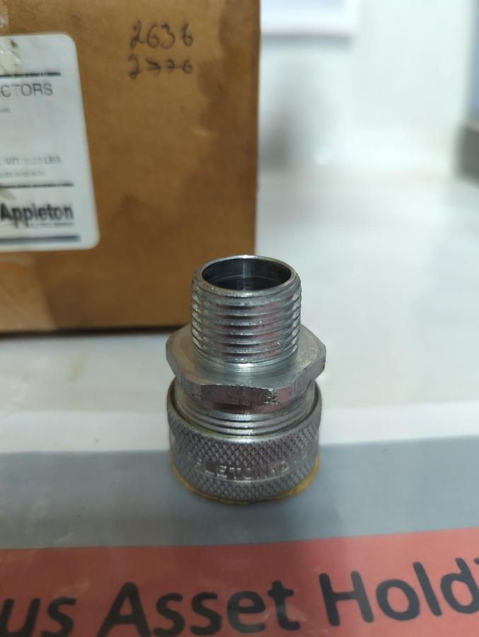 APPLETON,CG370,ALUMMINUM CORD CONNECTORS 1/2 INCH LOT OF 21 PCS NOS