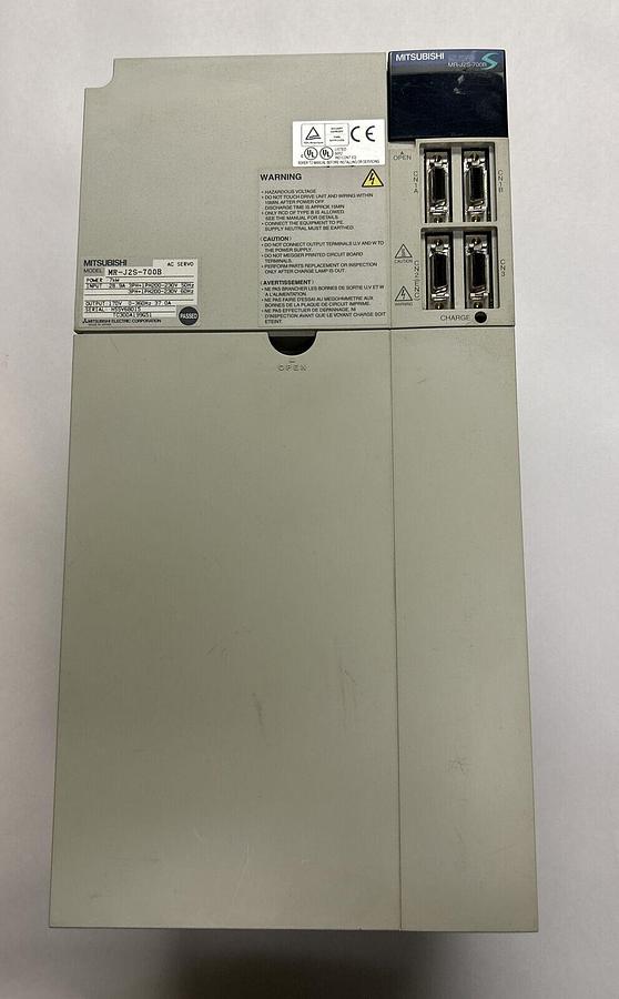 Used MITSUBISHI,MR-J2S-700B,SERVO AMPLIFIER 37A 170V