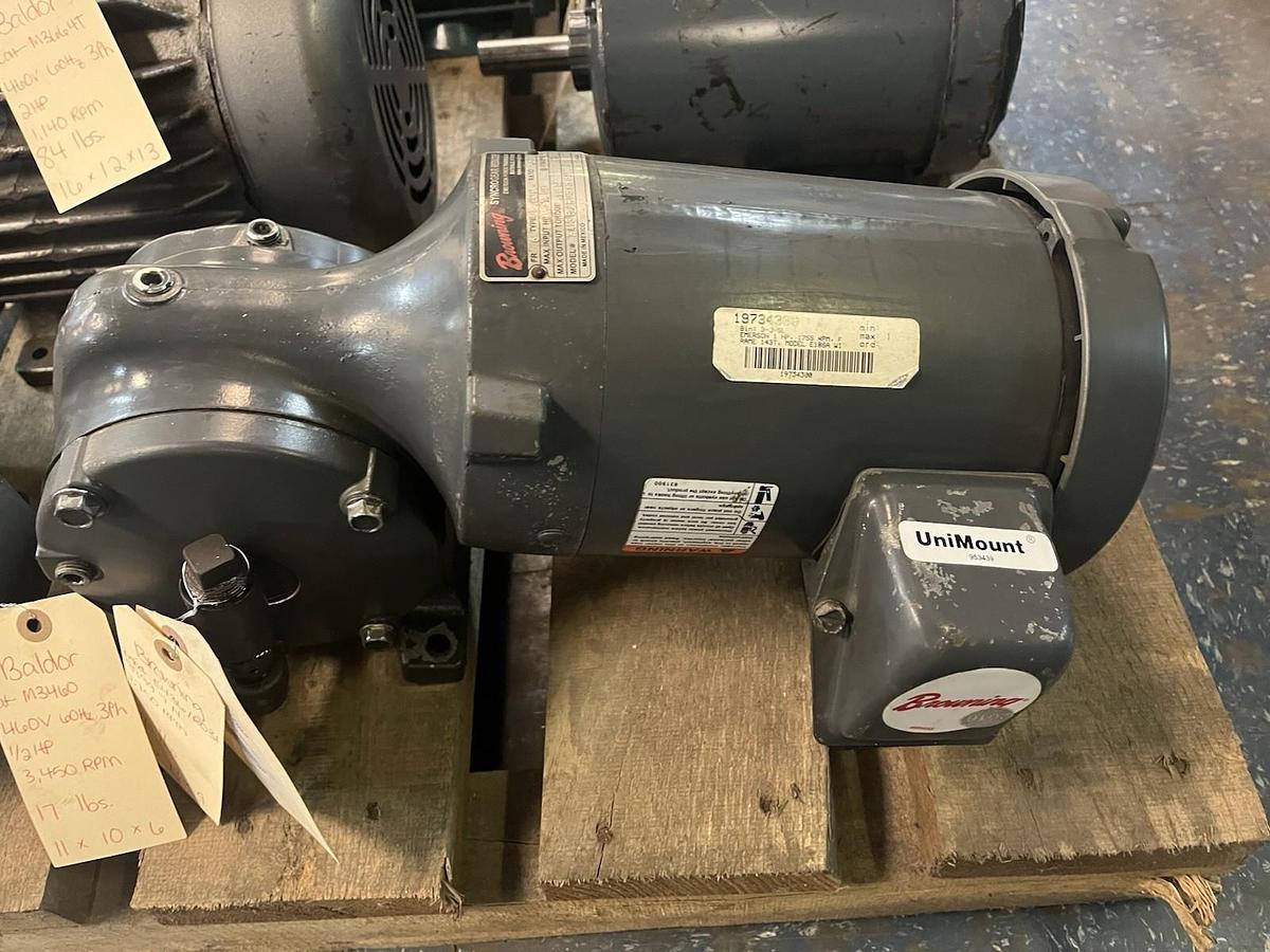 US MOTORS,E436,GWP SYNCROGEAR GEARMOTOR FR 6 RATIO 39 INPUT 1HP 1775RPM