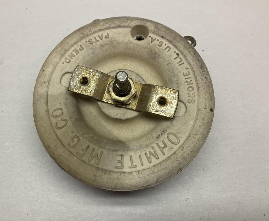 Used Ohmite,0531,Rheostat 3.2A Series 7844