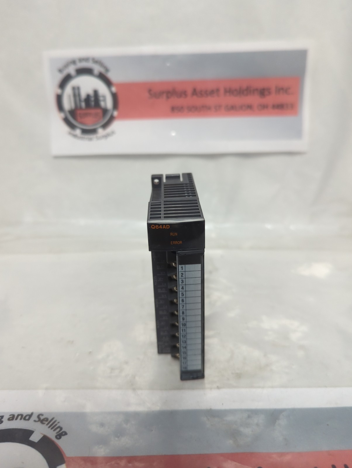Used MITSUBISHI,Q64AD,A/D CONVERETER UNIT MODULE PRE-OWNED