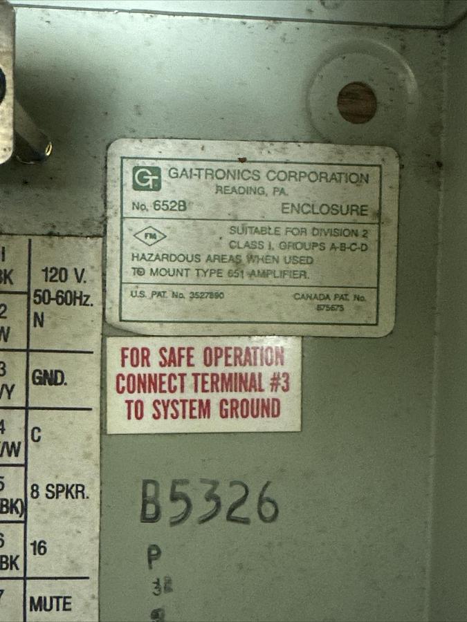 Gai-tronics,652B,Enclosure