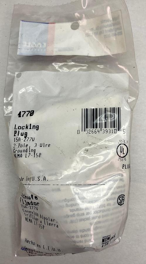 Used Hubbell,4770,Locking Plug